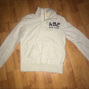 Medium Grey Abercrombie New York Muscle Pullover.